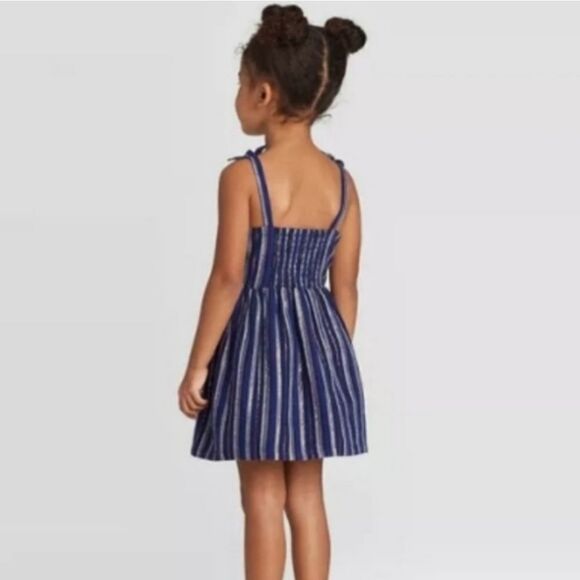 NWT Baby Cat & Jack™ Tank Top Navy Chambray Dress - Picture 4 of 7